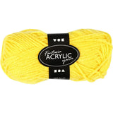 Fantasy Acrylic Yarn 50g - Yellow