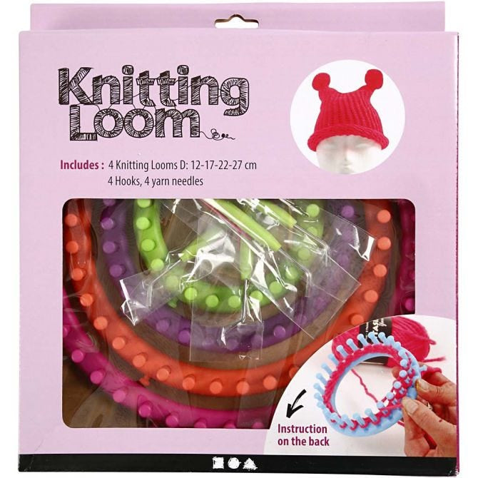 Knitting Loom, D: 12-17-22-27 cm, 1 set