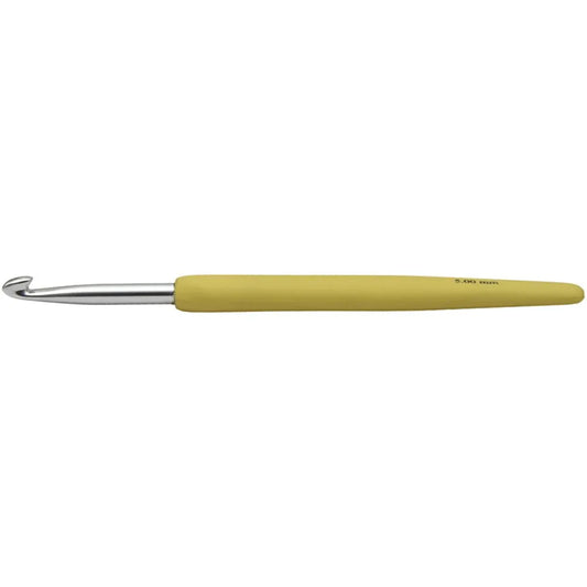 Crochet Hook, yellow, no. 5, L: 13,3 cm, 1 pc