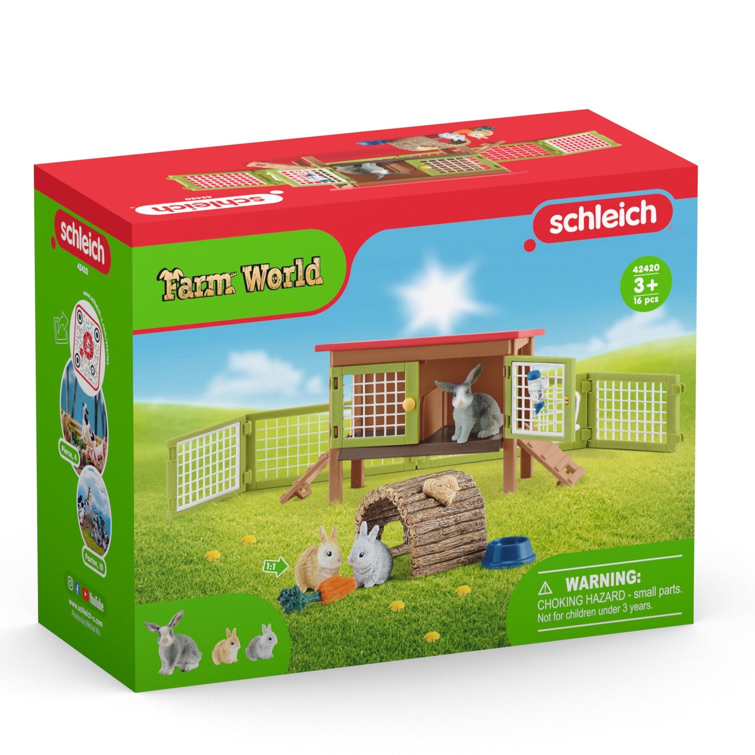 Schleich Rabbit Hutch Set