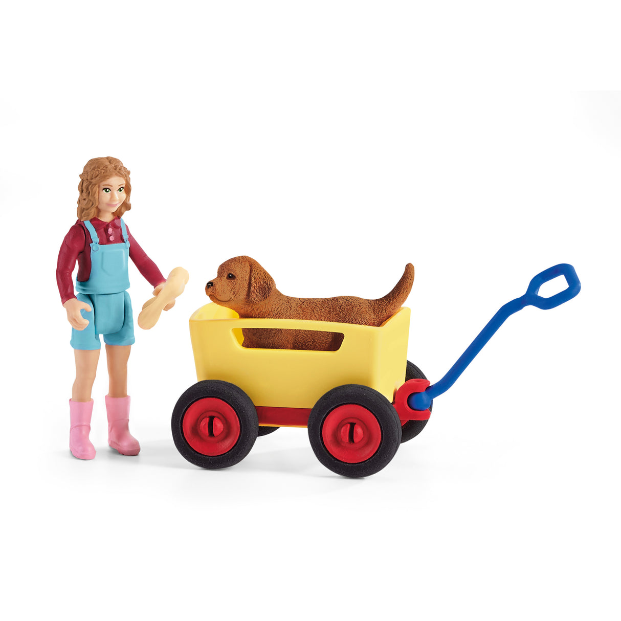 Schleich Farm World Puppy Wagon Ride Set