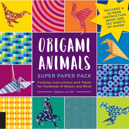 Origami Animals Super Paper Pack Book