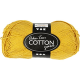 Cotton Yarn, curry, no. 8/4, L: 170 m, 50 g/ 1 ball