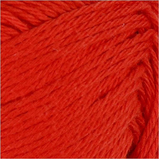 Cotton Yarn, red, no. 8/4, L: 170 m, 50 g/ 1 ball