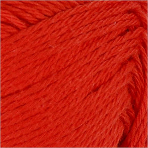 Cotton Yarn, red, no. 8/4, L: 170 m, 50 g/ 1 ball