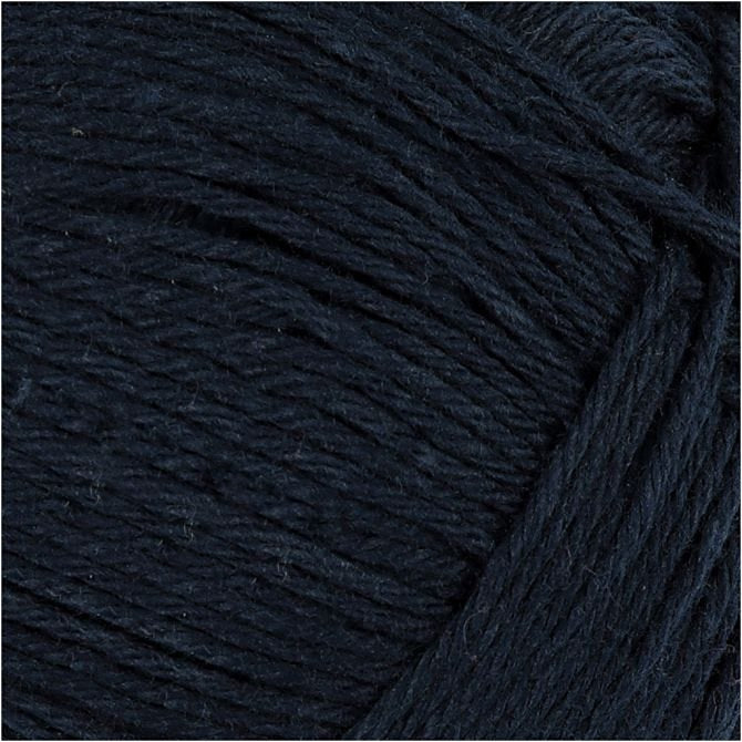 Cotton Yarn, dark blue, no. 8/4, L: 170 m, 50 g