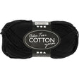 Cotton Yarn, black, no. 8/4, L: 170 m, 50 g/ 1 ball
