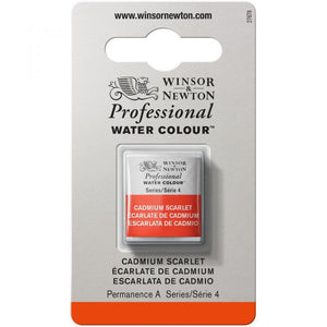 Cadmium Scarlet Half Pan - S4 Professional Watercolour