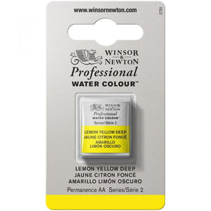 Lemon Yellow Deep Half Pan - S4 Professional Watercolour
