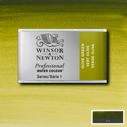 Olive Green Whole Pan - S1 Professional Watercolour