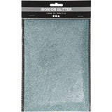 Iron on foil, A5 14.8x21 cm, 1 sheet, light blue