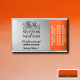 Winsor Orange Red Shade Whole Pan - S1 Professional Watercolour