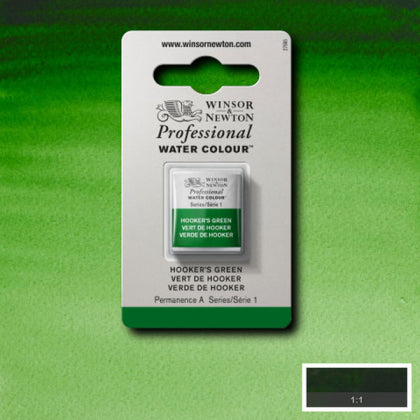 Hookers Green Half Pan - S1 Professional Watercolour