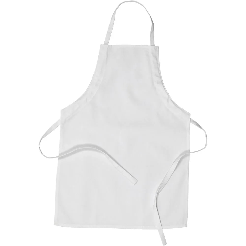 Apron, size 43x61 cm, 210 g/m2, 1 pc, white
