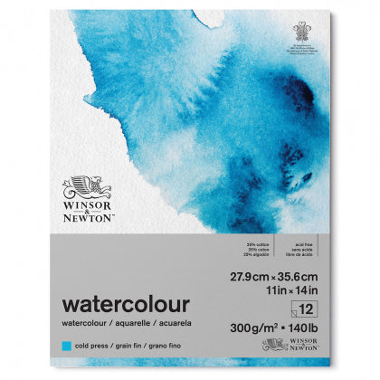 Winsor & Newton- Watercolour Pad (Gummed) Cold Press - 11x14inch