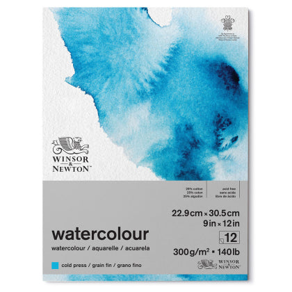 Winsor & Newton- Watercolour Pad (Gummed) Cold Press - 9x12inch