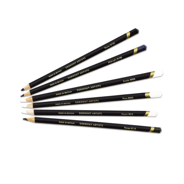 Derwent Artists Black & White - 6 Tin