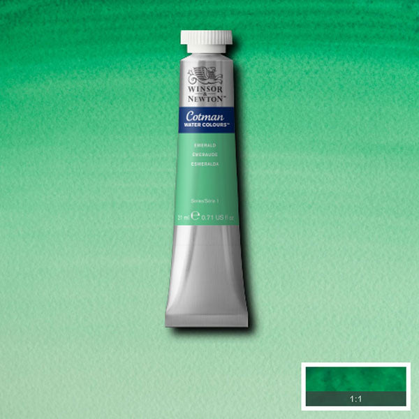 Cotman Watercolour Emerald 21ml