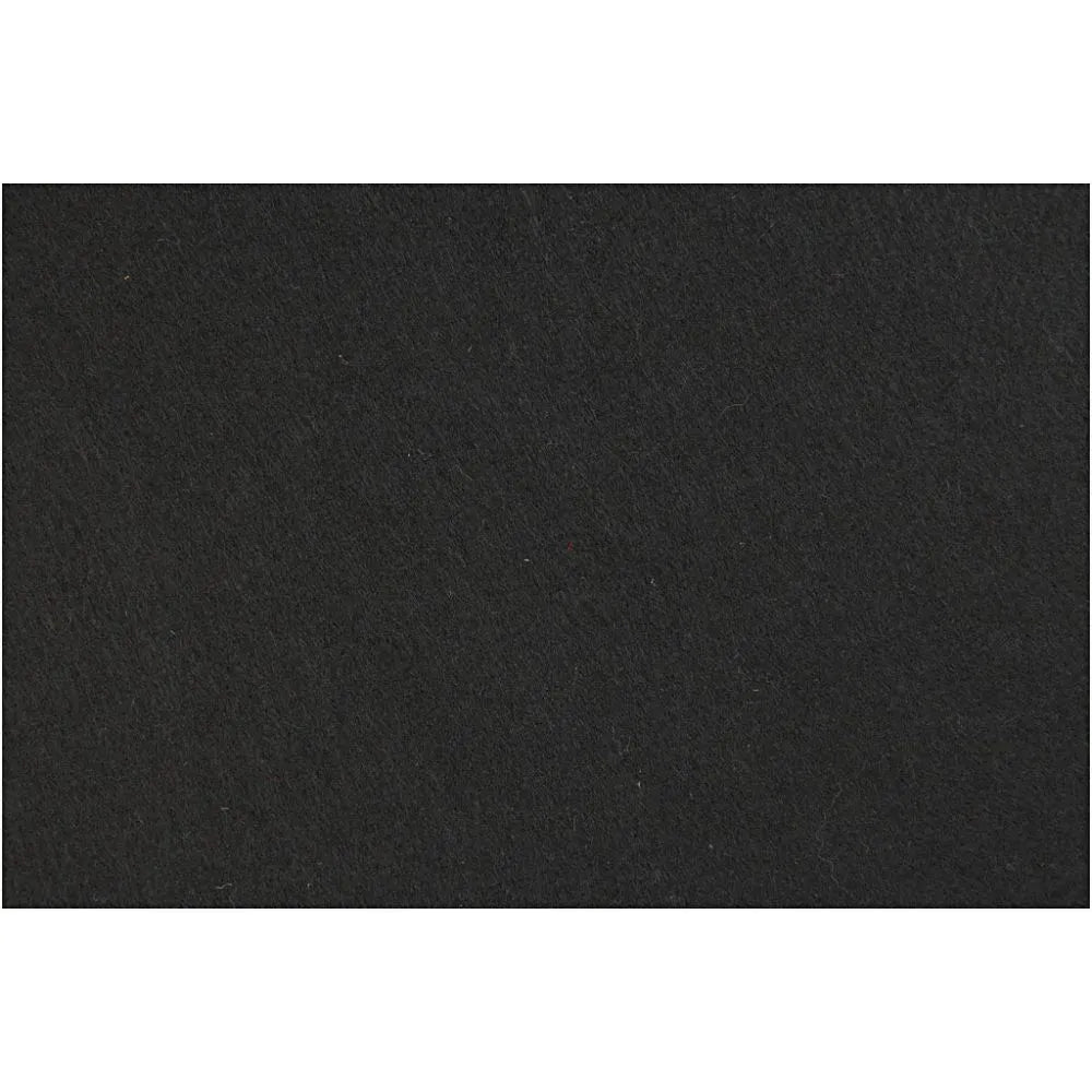 Craft Felt, black, 42x60 cm, thickness 3 mm, 1 she