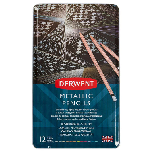 Derwent - Metallic Pencil 12 Tin