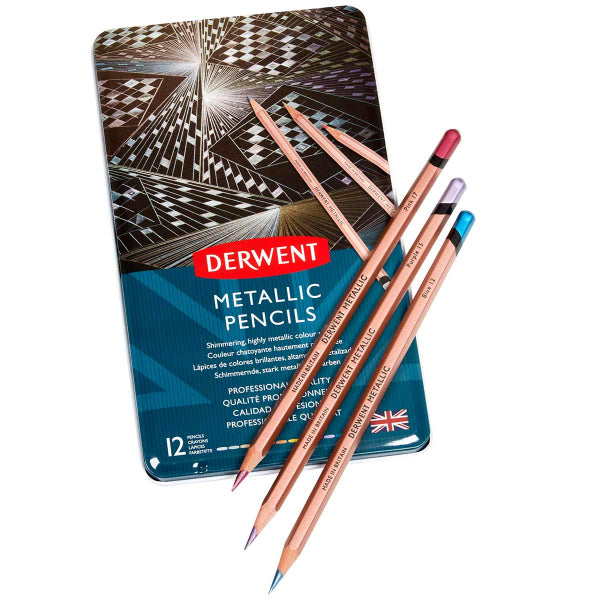 Derwent - Metallic Pencil 12 Tin