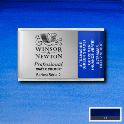 Ultramarine Green Shade Whole Pan - S2 Professional Watercolour