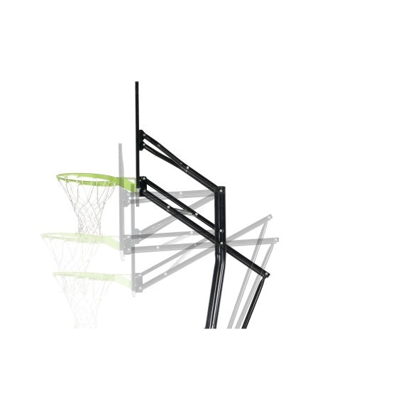 EXIT Galaxy basketball backboard for installing on ground with dunk hoop - green/black