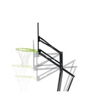 EXIT Galaxy basketball backboard for installing on ground with dunk hoop - green/black