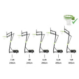 EXIT Galaxy Portable Basketball Backboard - Green/Black (with Dunk rim)