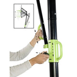 EXIT Galaxy Portable Basketball Backboard - Green/Black (with Dunk rim)