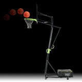 EXIT Galaxy Portable Basketball Backboard - Green/Black (with Dunk rim)
