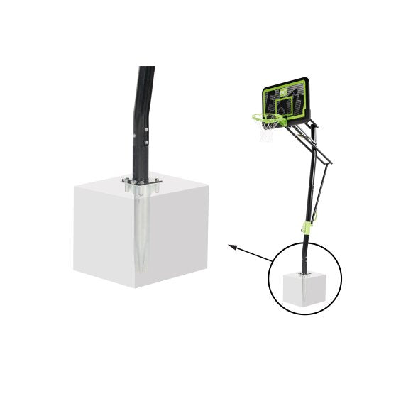 EXIT Galaxy Ground Mount Basketball Backboard - Black Edition