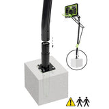 EXIT Galaxy Ground Mount Basketball Backboard - Black Edition