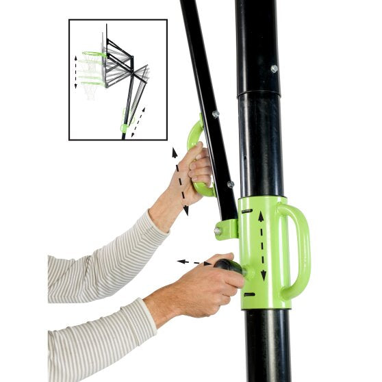 EXIT Galaxy Ground Mount Basketball Backboard - Black Edition