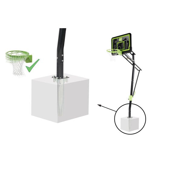 EXIT Galaxy Inground Basket (with Dunk rim)