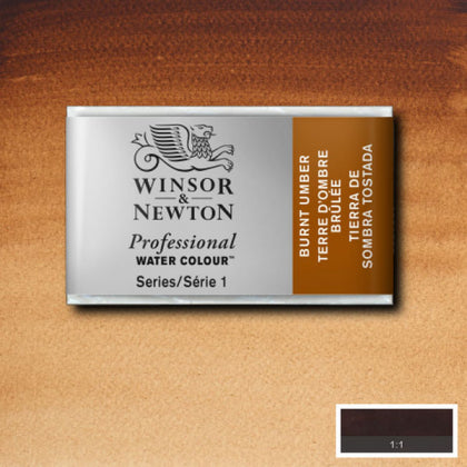 Burnt Umber Whole Pan - S1 Professional Watercolour