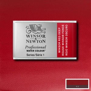Winsor Red Deep Whole Pan - S1 Professional Watercolour