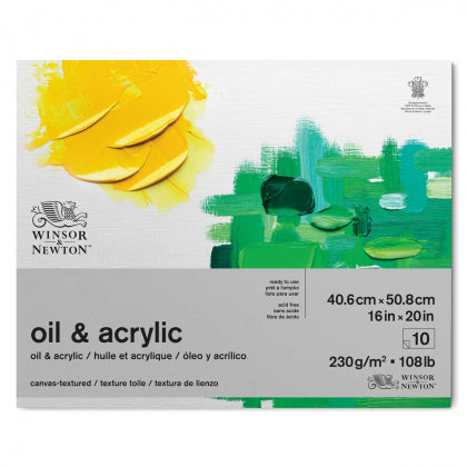 Winsor & Newton Oil & Acrylic Pad 16inx20in 230gsm