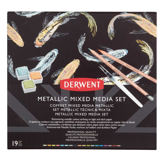Derwent Metallic Mixed Media Set