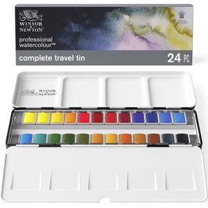 Lightweight Metal Box (24 Half Pans) - Professional Watercolour