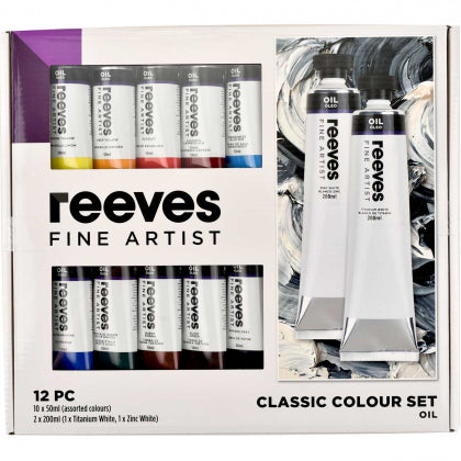 Reeves Fine Artist oils Set (8x50ml + 2x200ml)