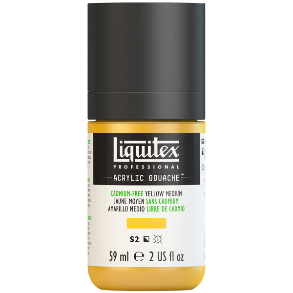 Liquitex Acrylic Gouache 59ml S2 - Cadmium-Free Yellow Medium