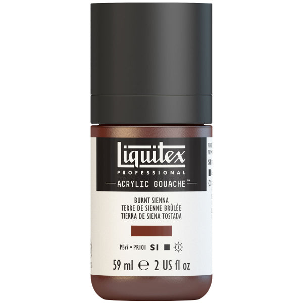 Liquitex Acrylic Gouache 59ml S1 - Burnt Sienna