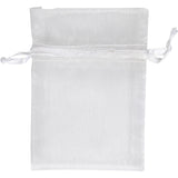 Organza Bags 7x10cm 10pcs White