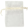 Organza Bags 7x10cm 10pcs Off-White