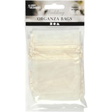 Organza Bags 7x10cm 10pcs Off-White