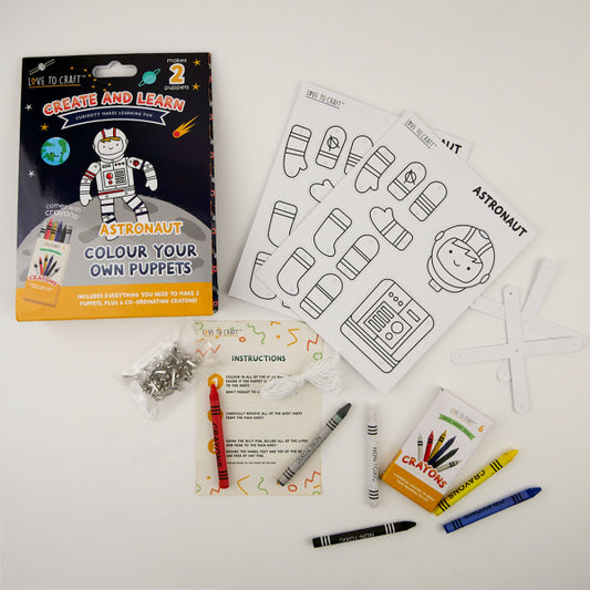 Colour Your Own Puppets Astronaut