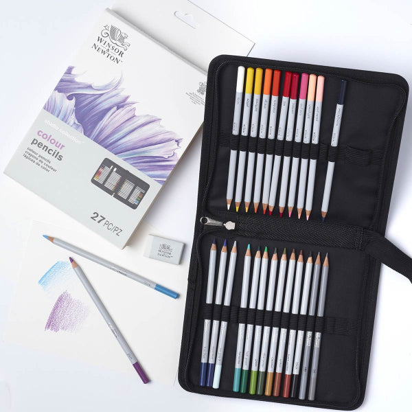 Winsor Newton Studio Collection Colour Pencils Wallet 26 Set