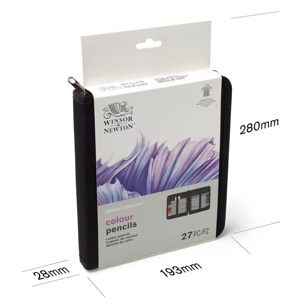 Winsor Newton Studio Collection Colour Pencils Wallet 26 Set