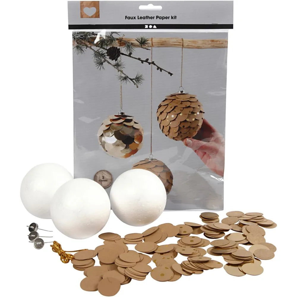 Faux leather paper cones, D: 8 cm, thickness 0.55